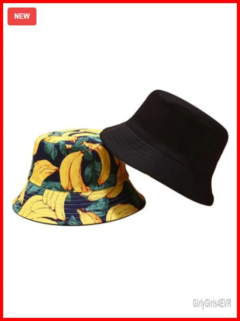 Reversible Bucket Hat Wide Brim UV Protection Foldable Sun Hat